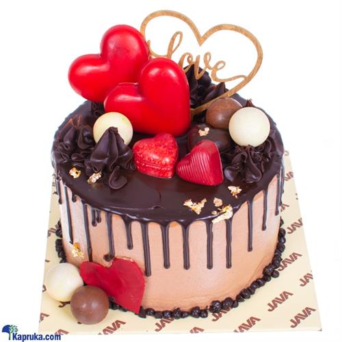 Java Hearts Explosion Cake