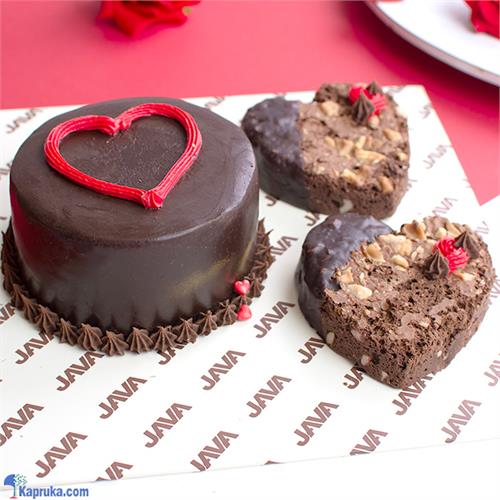 Java Love Blossom Chocolate Bento Cake With 2 Brownies