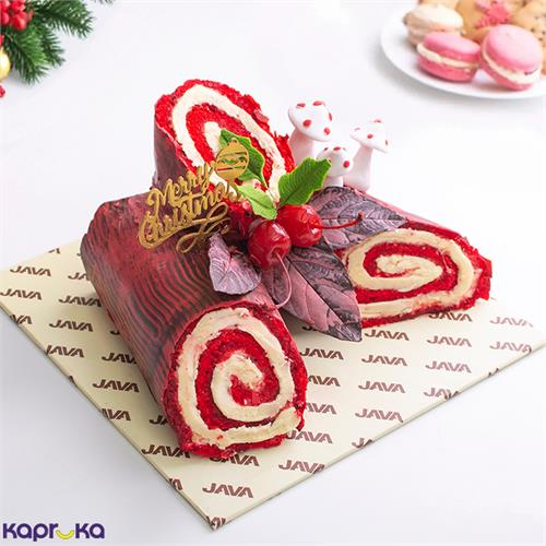 Java Red Velvet Yule Log