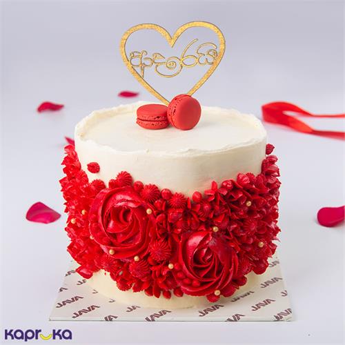 Java Valentine Sweet Embrace Cake