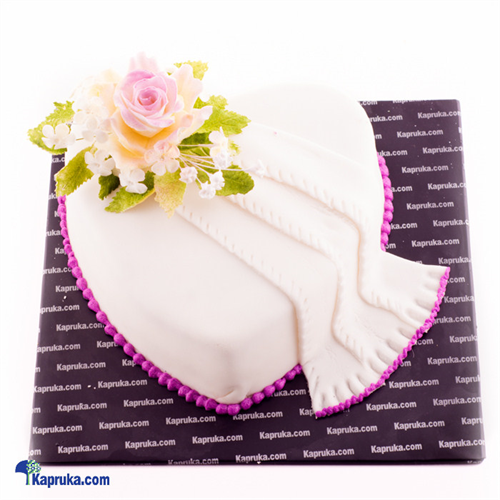 Kapruka Well Decorated Heart Shaped Cake