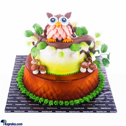 Cute Owl Ribbon Cake