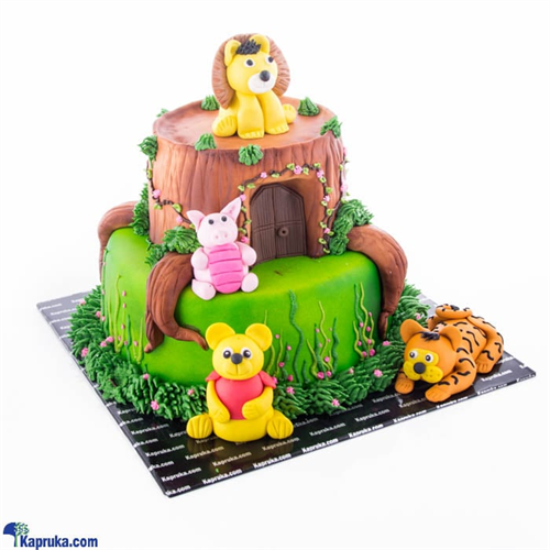 Pooh And The Friends Ribbon Cake