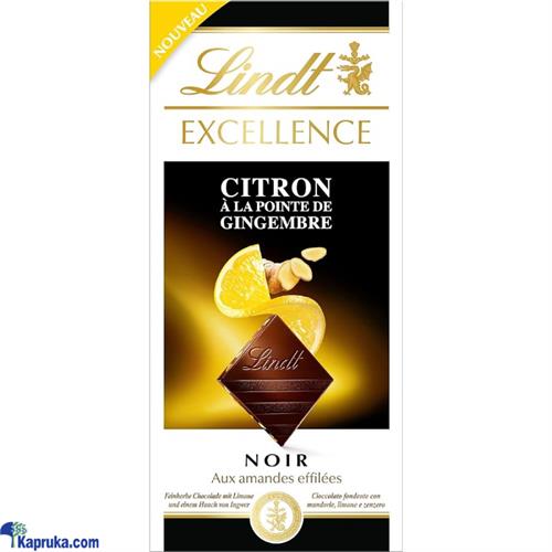 LINDT EXCELLENCE LEMON WITH A TOUCH OF GINGER CHOCOLATE 100G