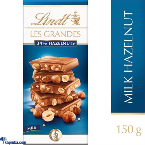 LINDT LES GRANDES MILK HAZELNUT CHOCOLATE 150G