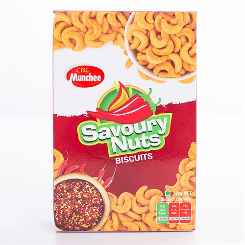 Munchee Savoury Nuts Biscuits Pkt - 170g