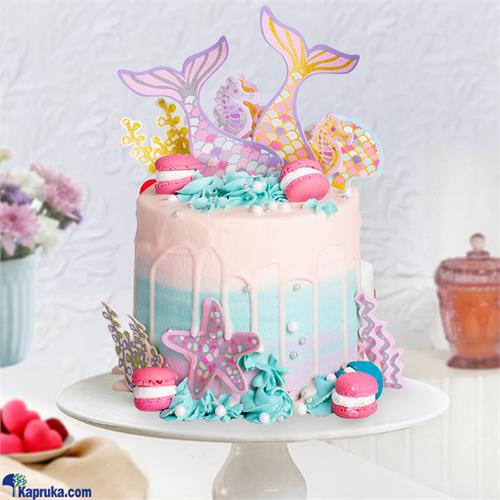 Ocean Fantasy Ribbon Cake