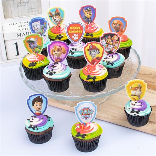 Paw Petrol Cupcakes - 12 Pieces