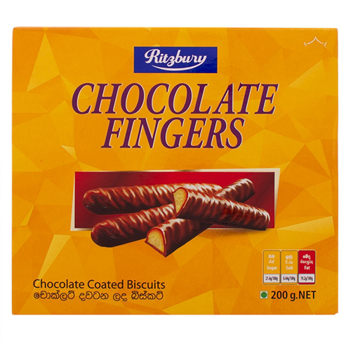 Ritzbury Chocolate Fingers Box - 200g