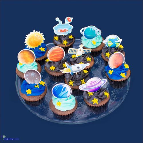 Solar System Cupcakes - 12 Pieces