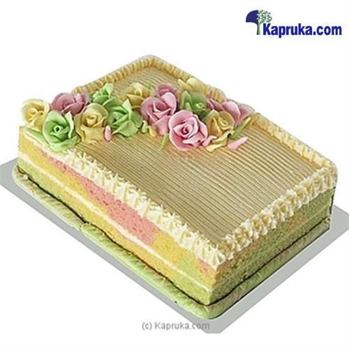 Ribbon Cake With Icing