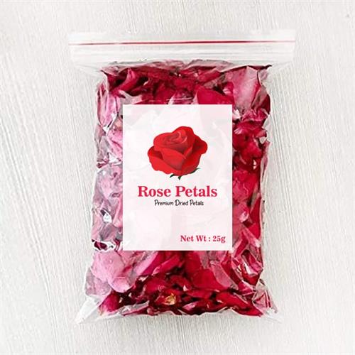 25 Grams Dried Rose Flower Petals