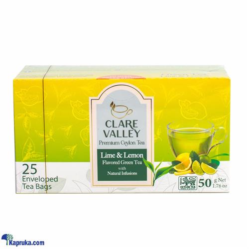 CLARE VALLEY LIME And LEMON FLAVOURED GREEN TEA 50g ( 25 TEA BAGS)