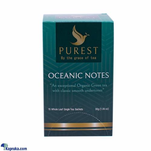 Purest oceanic- notes 2g x 15 organic green tea sachets (30g / 1.06oz)