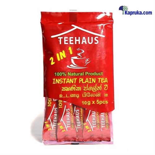 Teehaus 100% Pure Ceylon Instant Plain Tea - 10g X 5 Sachets