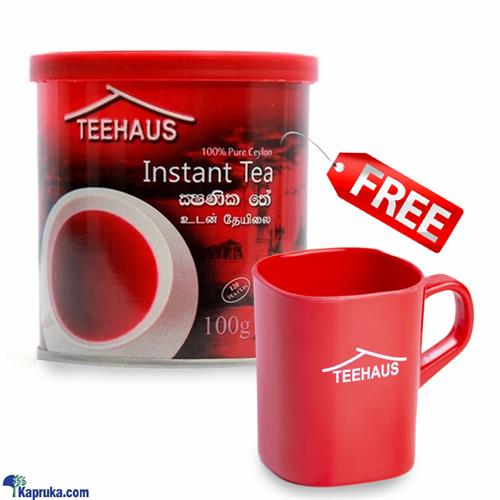 Teehaus 100% Pure Ceylon Instant Tea Powder Tin- 100g + Free Mug