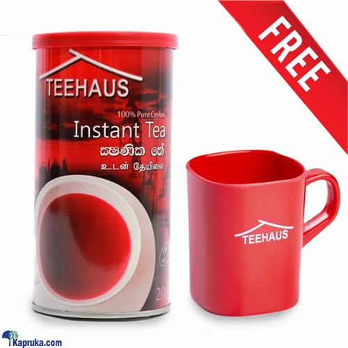 Teehaus 100% Pure Ceylon Instant Tea Powder Tin- 200g + Free Mug