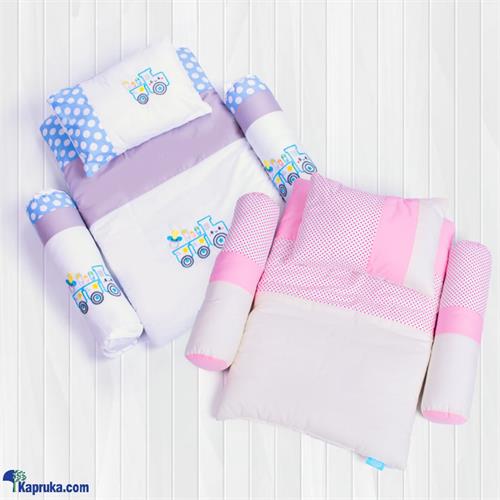 Baby Bedding Set - Cotsheet - Pillow - 2 Rolling Pillows Pink