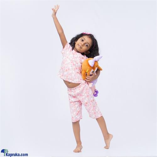 Flower Printed Kids Pijama Set