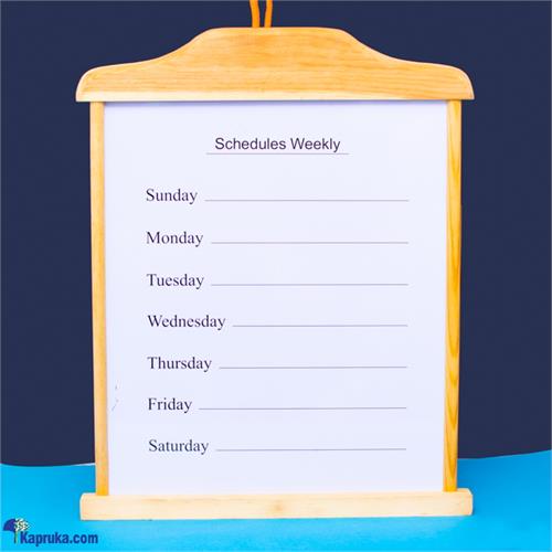 2 In 1 Wooden Schedule Board- Organizer - Gift For Boss, Gift For Him , Gift For Her