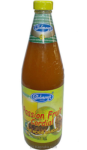 Edinborough Passion Fruit Cordial Bottle 750ml - Edinborough - Juice / Drinks
