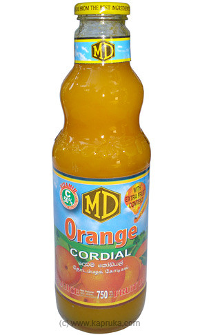 MD Orange Cordial Bottle - 750ml