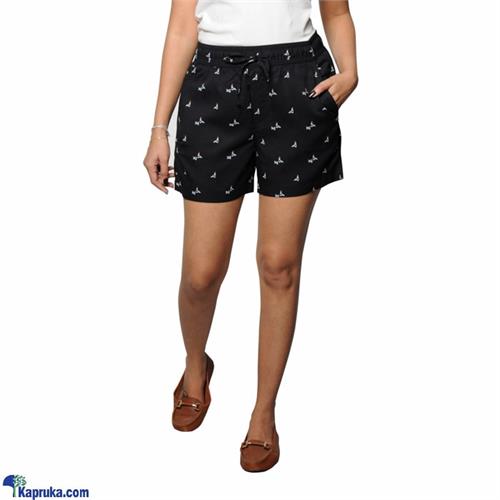 M402 Womens Jogger Short BLACK PRINT 1