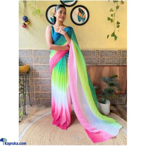 Beautiful Crush Sequins Saree
