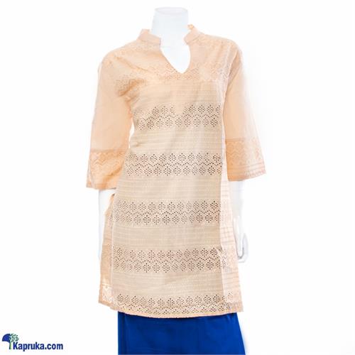 Cream Colour Cutlon Kurutha Top