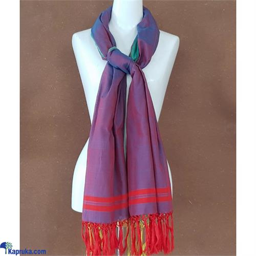 HOMINS HANDLOOM LADIES SCARVES - ROYAL BLUE 42 X 62 Inches Tassels At Both Ends And Ready To Wear