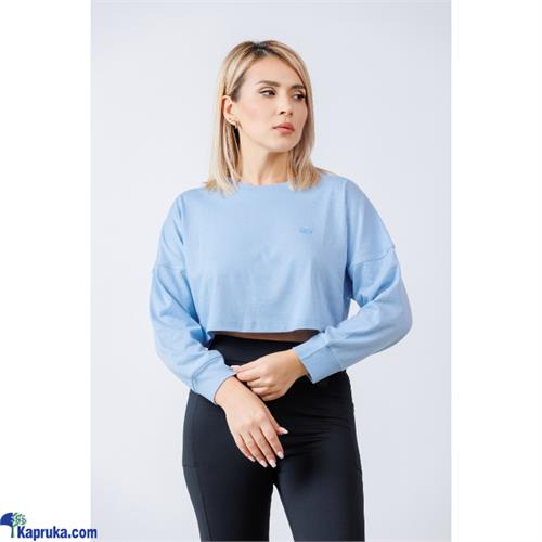 INFINITE Flex Force Cropped Sweat Tee Dove Blue