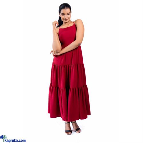 Noah Back Cross Tie Tiered Maxi Dress