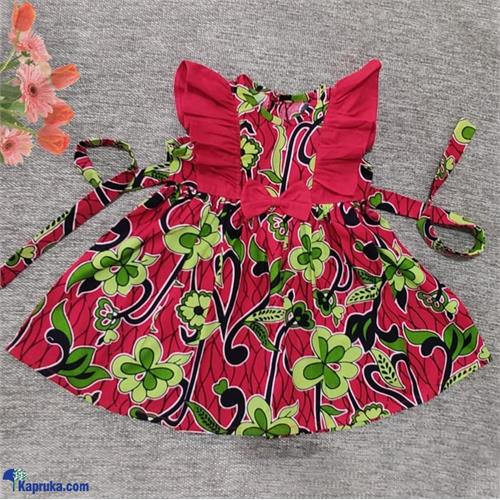 Pink Butterfly Printed Dress