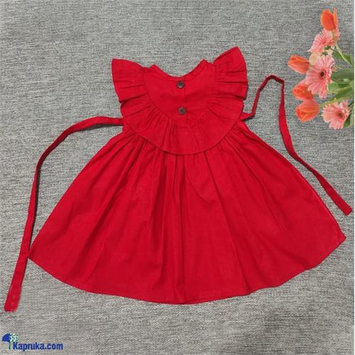 Red Butterfly Linen Dress