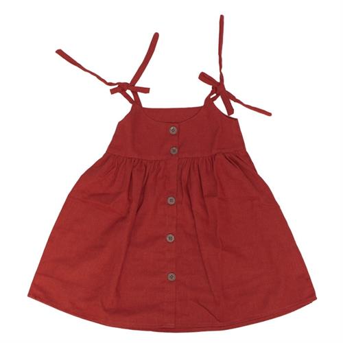 Red Linen Dress