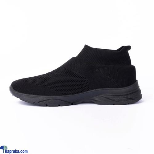 OMAC BLACK ABAYA CASUAL SHOES FOR LADIES