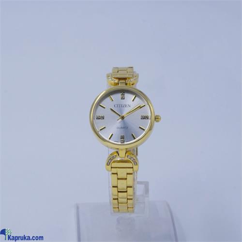 Citizen Ladies Gold Colour Watch With A Silvery Dial