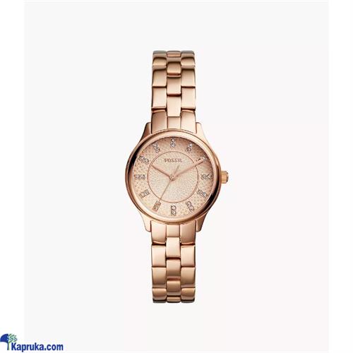 Fossil Modern Sophisticate Three Hand Rose Gold Tone Stainless Steel Watch