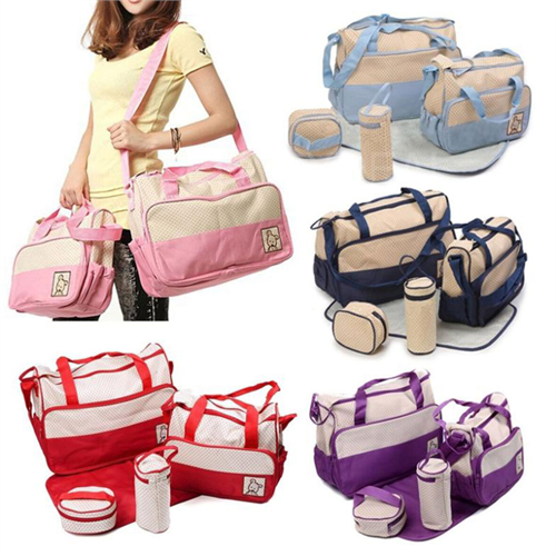 5Pcs Baby Diaper Bag Set
