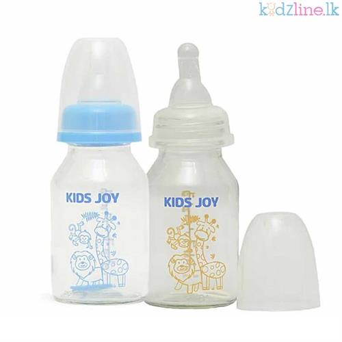 Kids Joy Glass Feeding Bottle (120ml)