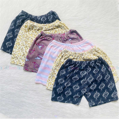 06Pcs Baby Shorts