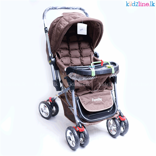 Foldable Stroller For Baby With Feeding Plate