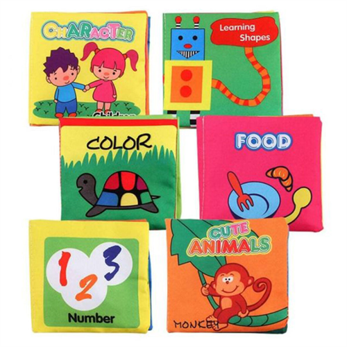 6 Pcs Early Learning Cloth Book