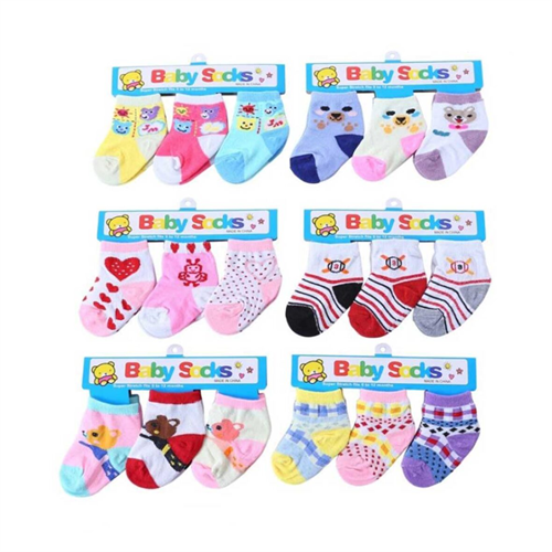 3Pcs Baby Socks