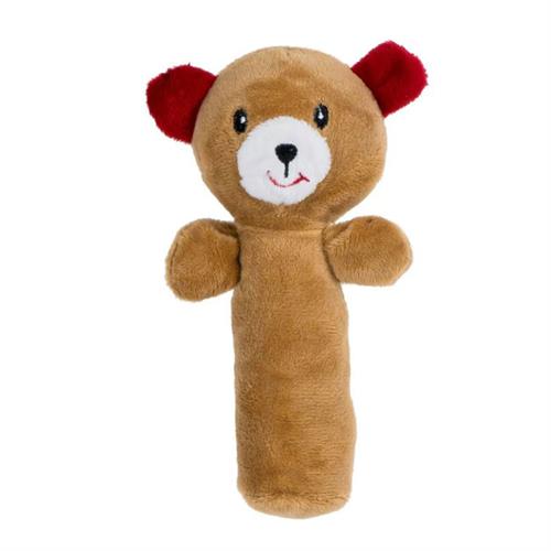 Baby Soft Animal Toy Rattle Squeaker Plush ( Bear )