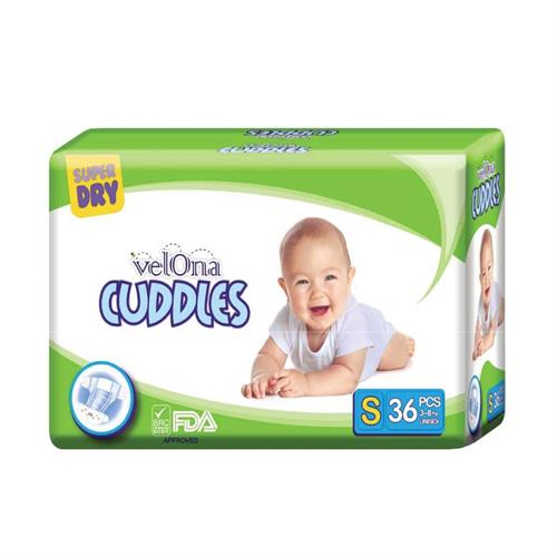 Velona Cuddles Classic Diaper Jumbo Pack Small ( S ) 36 Pcs