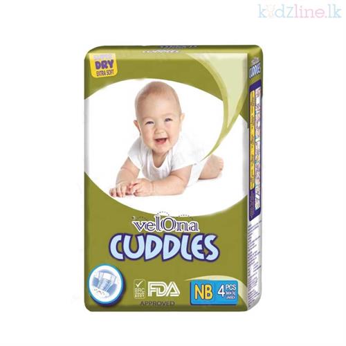 Velona Cuddles Diaper Pack ( NB ) 4 Pcs