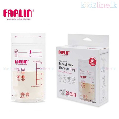 Farlin milk storage bag (M-120ml / L -200ml)