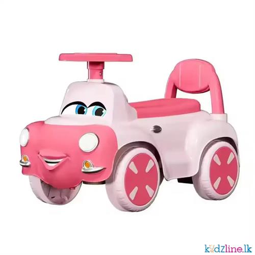 Ride on Car for Kids with Lights, Music, Backrest & Storage Space