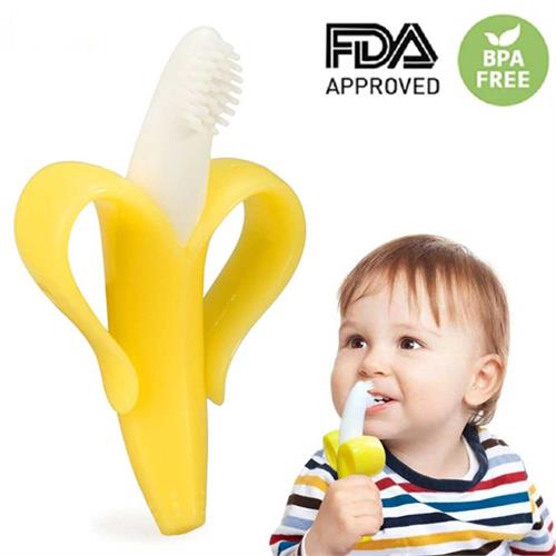 Baby Silicone Training Toothbrush /Banana Shape